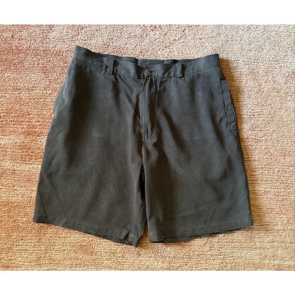 Vintage Silk men’s brown silk cotton shorts size 34